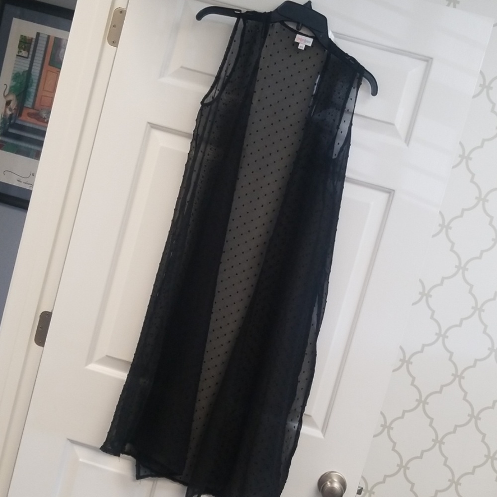 Lularoe black mesh joy size xs
